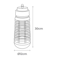 Mata insectos electrico 1x6w 25m² ø12x30cm edm