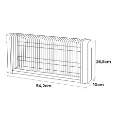 Mata insectos profesional eléctrico 2x15w 100m² 54,2x10x26,5cm 340° color negro edm