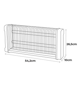 Mata insectos profesional eléctrico 2x15w 100m² 54,2x10x26,5cm 340° color negro edm