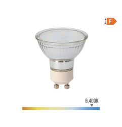 Bombilla dicroica led gu10 5 w 400 lm 6400 k luz fria ø5 x 5,5 cm