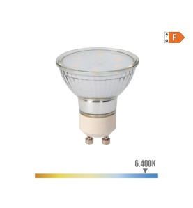 Bombilla dicroica led gu10 5 w 400 lm 6400 k luz fria ø5 x 5,5 cm