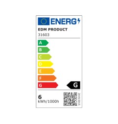 Mini downlight led empotrable redondo 6 w 6400 k luz fria color cromo ø11,7 cm