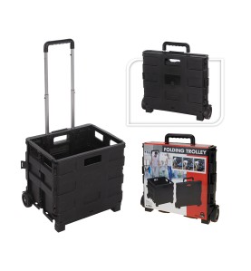 Trolley plegable de aluminio 38 x 36 x 30 cm