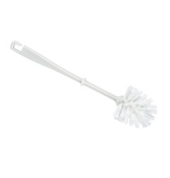 Escobilla para wc de plastico pvc blanca