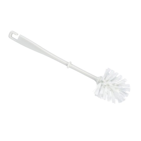 Escobilla para wc de plastico pvc blanca