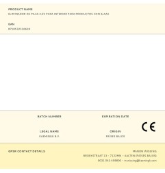 Eliminador de pilas 4,5v para interior para productos con 3xaaa