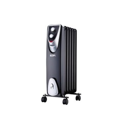 Radiador sin aceite 400 / 600 / 1000 w con 6 elementos modelo black edition