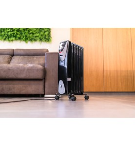 Radiador sin aceite 400 / 600 / 1000 w con 6 elementos modelo black edition