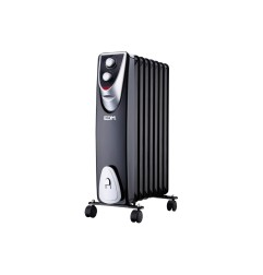 Radiador sin aceite 500 / 1000 / 1500 w con 8 elementos modelo black edition