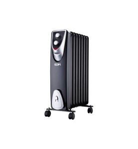 Radiador sin aceite 500 / 1000 / 1500 w con 8 elementos modelo black edition