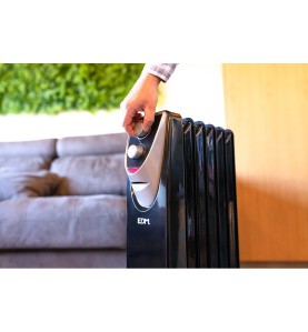 Radiador sin aceite 500 / 1000 / 1500 w con 8 elementos modelo black edition