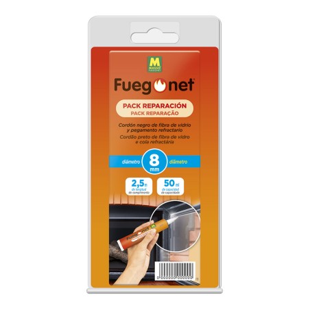 Kit reparación: cordón aislante ø8 mm x 2,5 m + adhesivo 50 ml