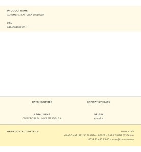 Alfombra ignifuga 50x100cm