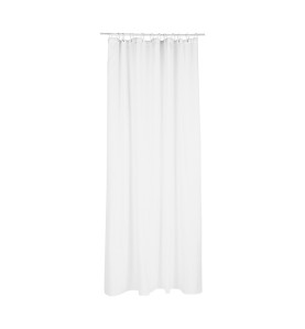Cortina de baño polyester blanca 180 x 200 cm