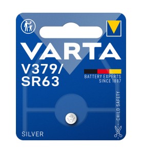 Micro pila de boton silver sr63 - v379 1,55v (blister 1 unid.) ø5,8x2,15mm