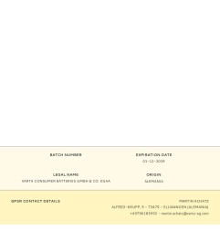 Pila varta ultra lithium aaa - lr03 (blister 2 uds) ø10,5x44,5mm