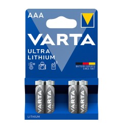 Pila varta ultra lithium aaa - lr03 (blister 4 uds) ø10,5x44,5mm