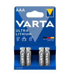 Pila varta ultra lithium aaa - lr03 (blister 4 uds) ø10,5x44,5mm