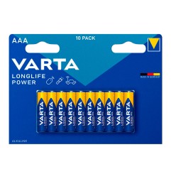 Pila alkalina longlife power aaa - lr03 (blister 10 uds) ø10,5x44,5mm