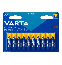 Pila alkalina longlife power aa - lr06 (blister 10 uds) ø14,5 x 50,5mm