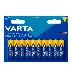Pila alkalina longlife power aa - lr06 (blister 10 uds) ø14,5 x 50,5mm