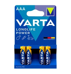 Pila alkalina longlife power aaa - lr03 2 tiras (10 blisters 4 uds) ø10,5x44,5mm precio por blister
