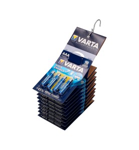 Pila alkalina longlife power aaa - lr03 2 tiras (10 blisters 4 uds) ø10,5x44,5mm precio por blister