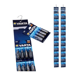 Pila alkalina longlife power aa - lr06 2 tiras (10 blisters 4 unid.) ø14,5 x 50,5 mm precio por blister