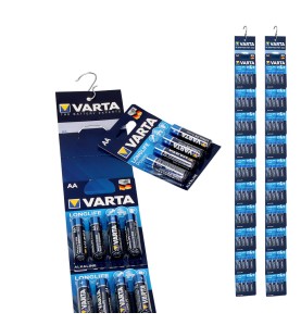 Pila alkalina longlife power aa - lr06 2 tiras (10 blisters 4 unid.) ø14,5 x 50,5 mm precio por blister