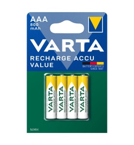 Pila varta recargable accu aaa - hr03 800 ma (blister 4 unid.) ø10,5x44,5mm