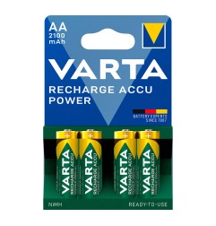 Pila recargable accu power aa - hr6 2100 ma (blister 4 uds) ø14,5 x 50,5 mm