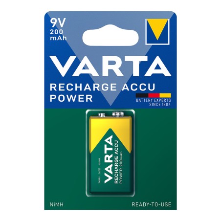 Pila recargable accu power 9 v - 7hr9v 200 ma (blister 1 unid.) 26,5 x 17,5 x 48,5 mm