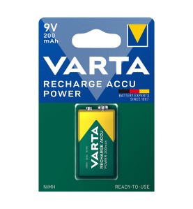 Pila recargable accu power 9 v - 7hr9v 200 ma (blister 1 unid.) 26,5 x 17,5 x 48,5 mm
