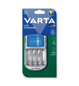 Cargador varta sin pilas lcd 220v, 12v y usb