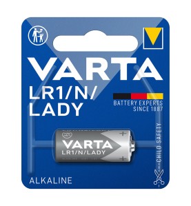 Pila varta alkalina lr1 lady 1,5v (blister 1 unid.) ø12x30,2mm