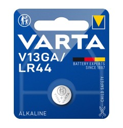 Micro pila de boton alkaline lr44 - v13ga 1,5v (blister 1 unid.) ø11,6x5,4mm