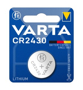 Micro pila de boton lithium cr2430 3v (blister 1 unid.) ø24,5x3mm