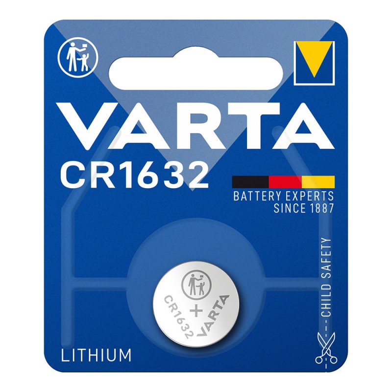 Micro pila de boton lithium cr1632 3v (blister 1 uds) ø16 x 3,2 mm