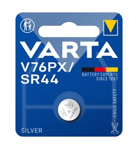 Micro pila de boton silver sr44 - v76px 1,55v (blister 1 unid.) ø11,6x5,4mm