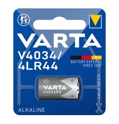 Pila varta alkalina v4034px / 4lr44 6v (blister 1 unid.) ø13x25,2mm
