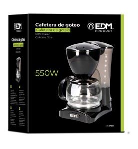 Cafetera de goteo 6 tazas 550 w