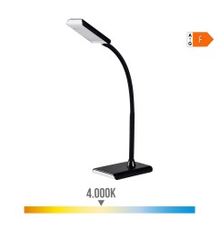Flexo led 7 w 400 lm 4000 k color negro 13 x 9 x 33 cm