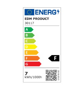 Flexo led 7 w 400 lm 4000 k color negro 13 x 9 x 33 cm