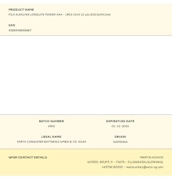 Pila alkalina longlife power aaa - lr03 caja 12 uds ø10,5x44,5mm