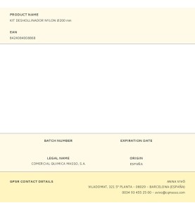 Kit deshollinador nylon ø200 mm