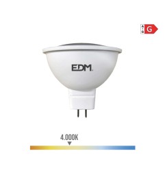 Bombilla dicroica led mr16 5 w 12 v 450 lm 4000 k luz dia ø5 x 5 cm