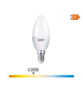 Bombilla vela led e14 7 w 600 lm 4000 k luz dia ø3,5 x 10,7 cm