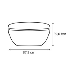 Atrapa insectos con placa adhesiva 1x18w 80m²37,5x19,6cm