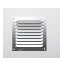 Rejilla s/borde de aluminio 0.6 natural 100x100mm