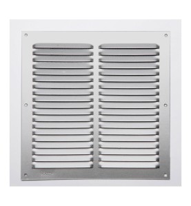 Rejilla s/borde de aluminio 0.6 natural 200x200mm